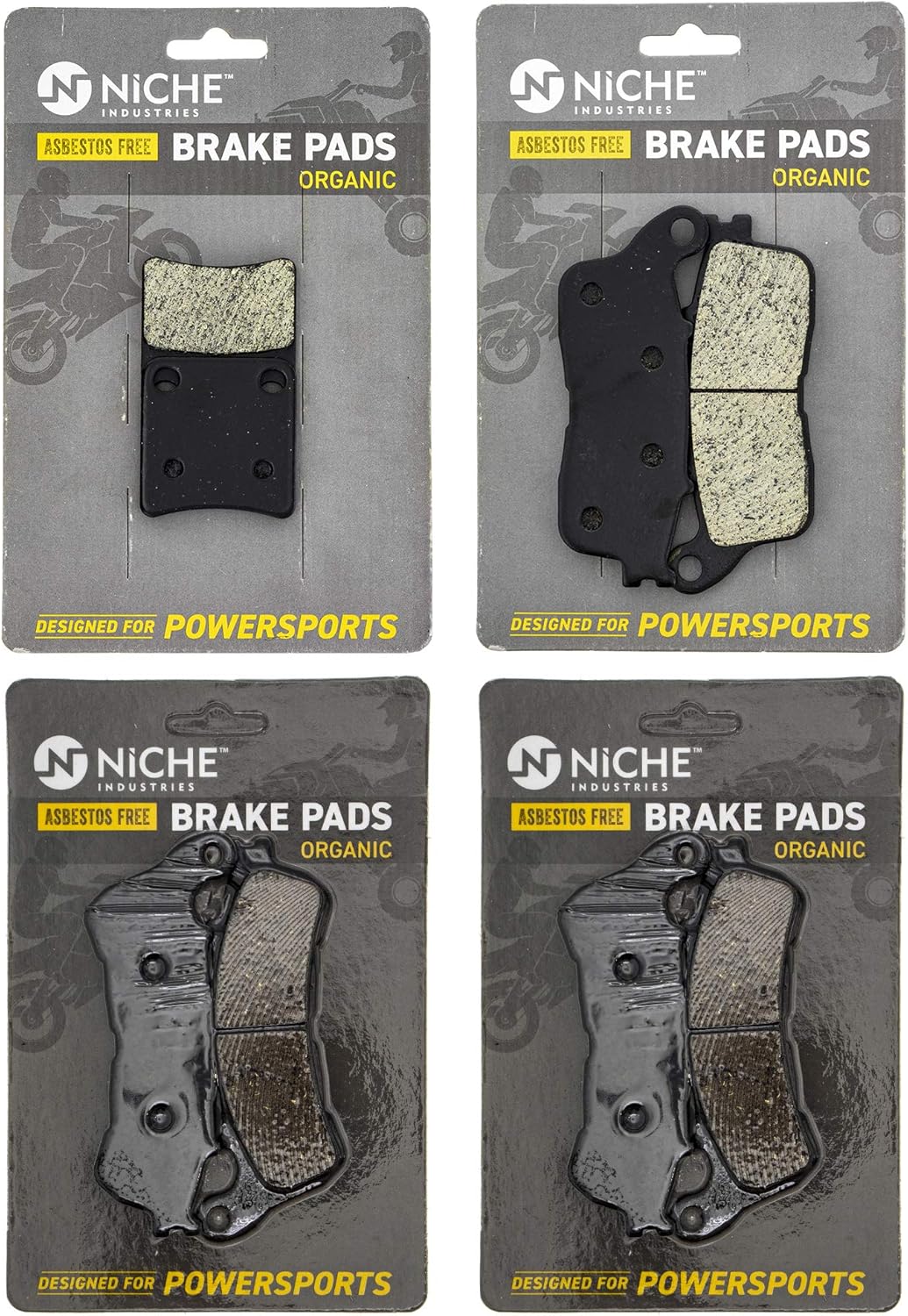 Brake and Parking Pad Set, Organic, Pack of 2 D50744