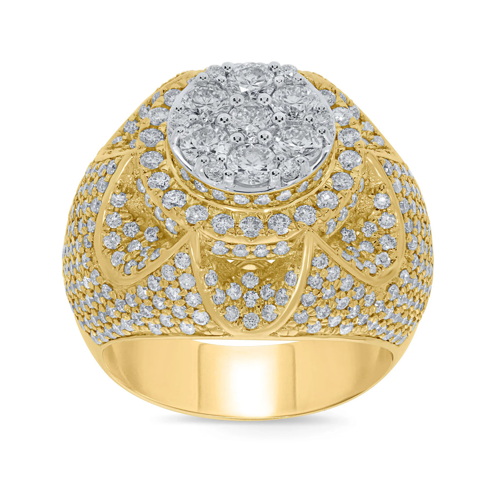 10K Yellow Gold 4.25 Carat Diamond Ring Band J30862