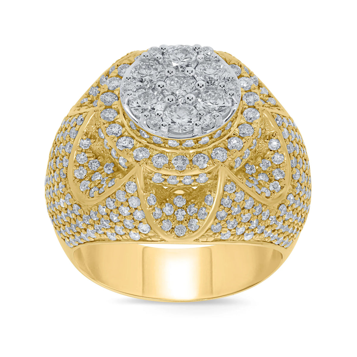 10K Yellow Gold 4.25 Carat Diamond Ring Band J30862
