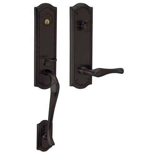 Lifetime Polished Brass Left Hand Dummy Entry Handleset H584