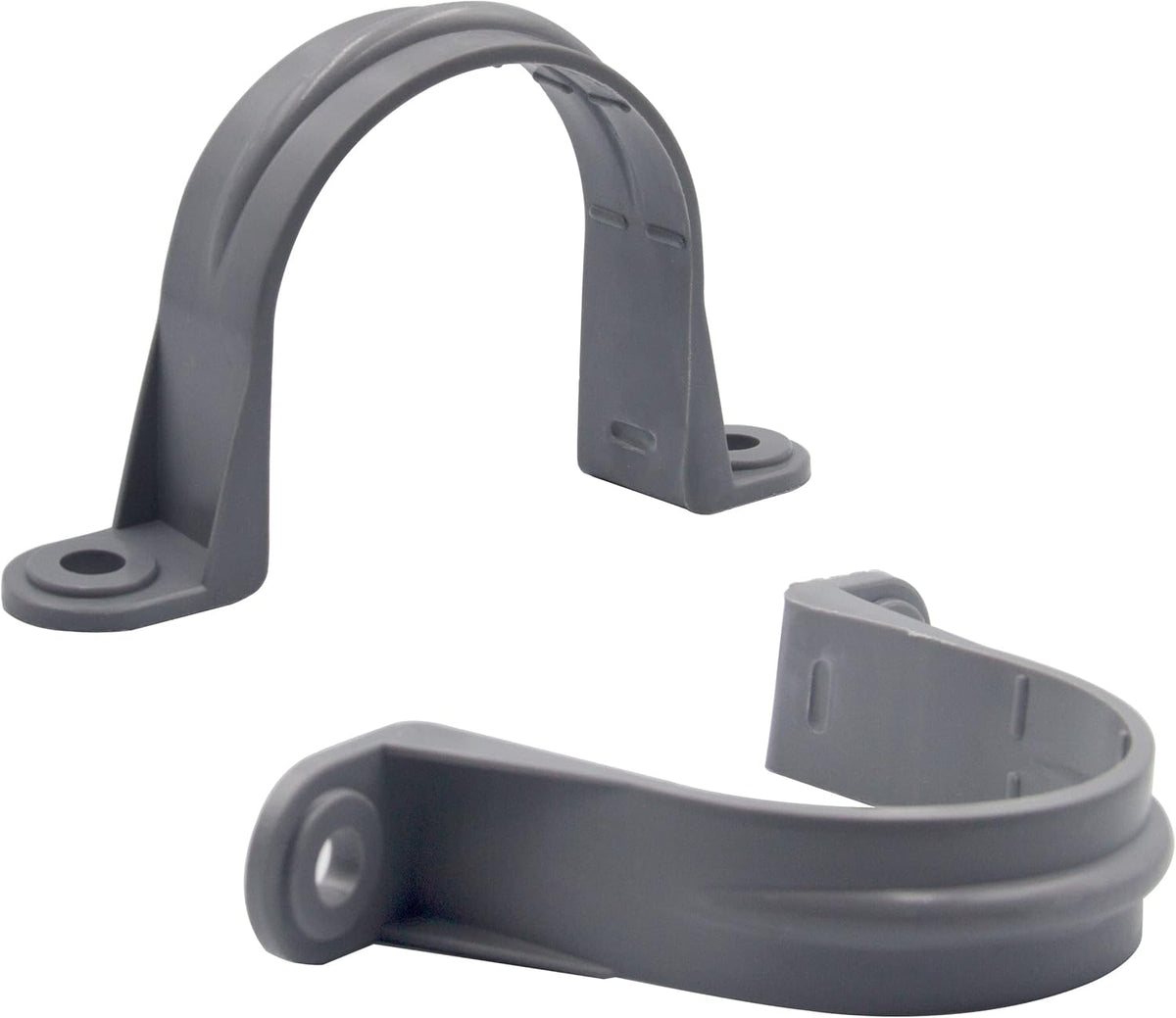 6pcs 1-1/2 Inch PVC Pipe Straps, 2 Holes Plastic Conduit Strap H3464