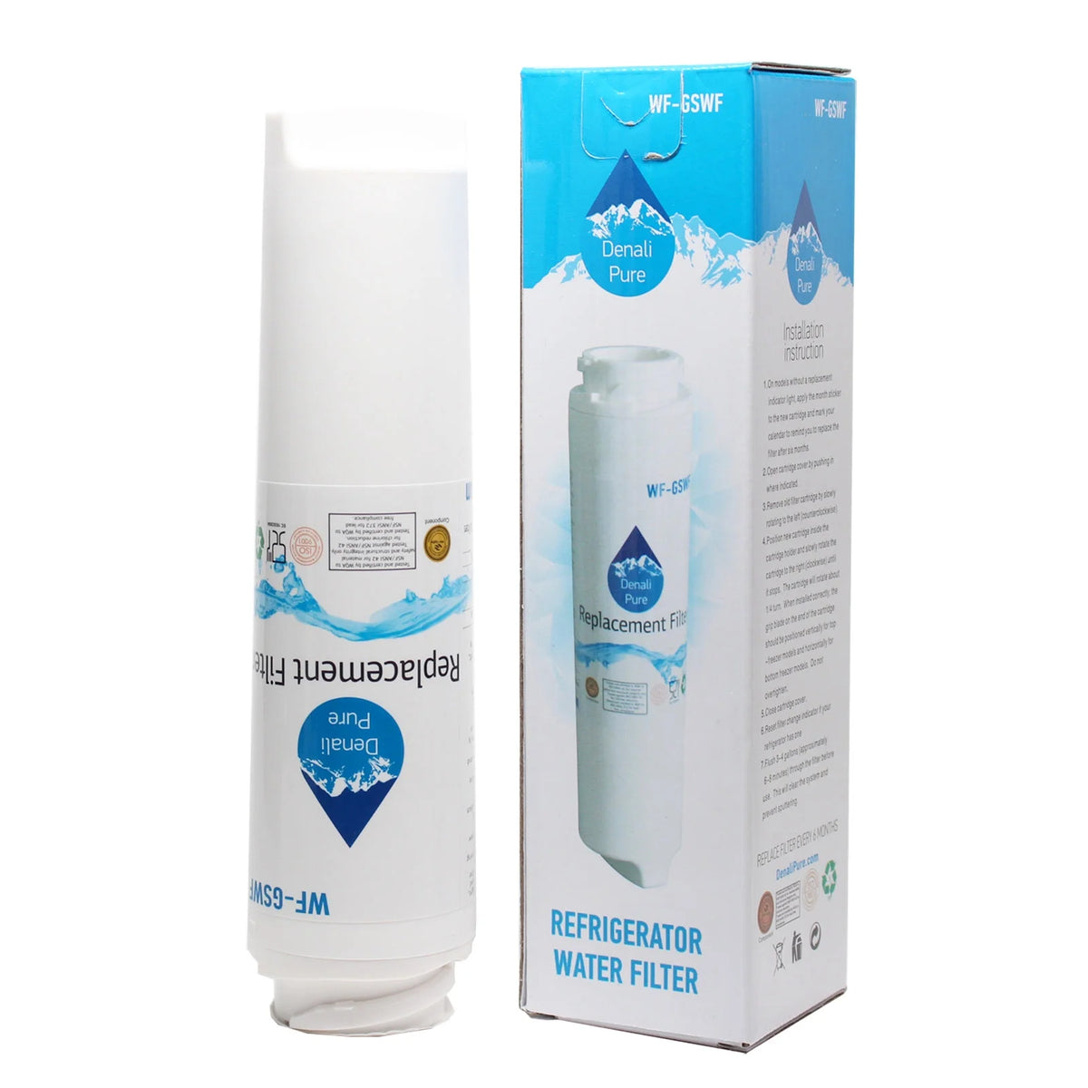 6-Pack Replacement Refrigerator Water Filter I86491