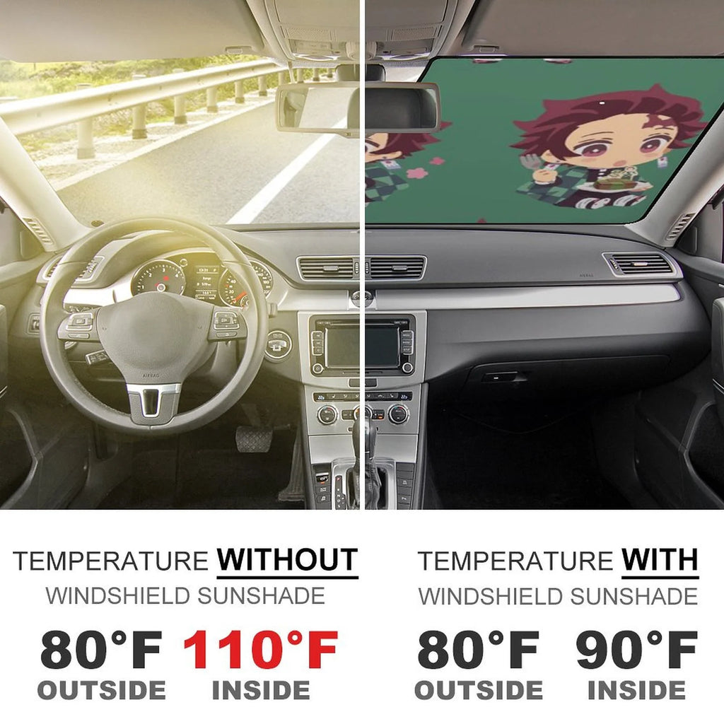 Foldable Reflective Car Windshield Sun Visor Cover F122
