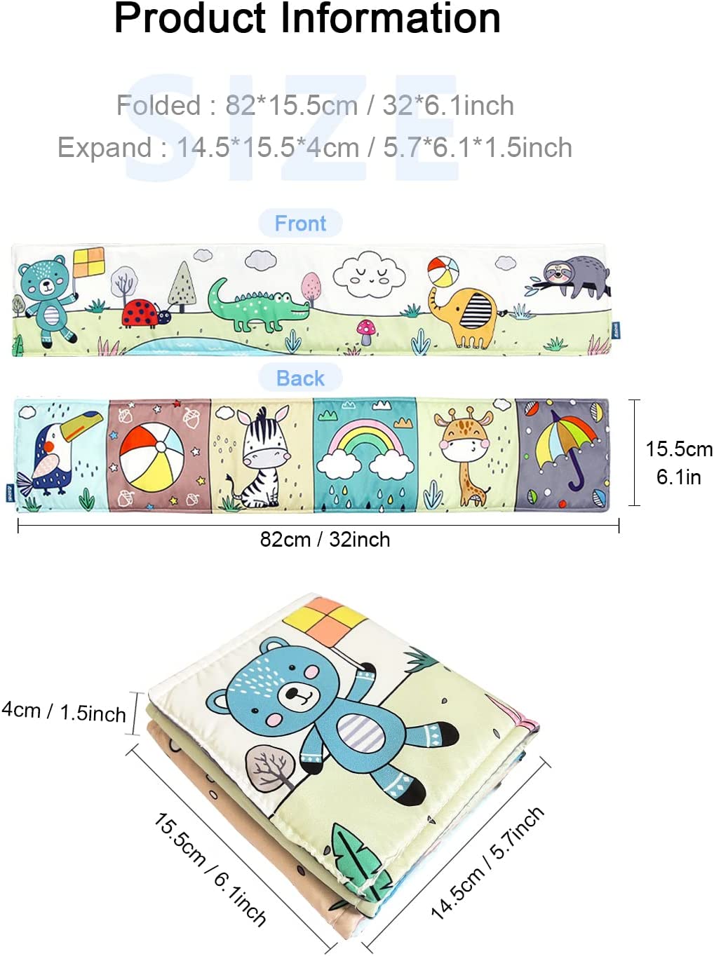 Soft Book Cloth Book High Contrast Baby Book Educational Learning Toy Y205111