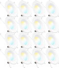 16 Pack 5/6 Inch LED Recessed Lighting Retrofit Kit, Smooth Trim, Dimmable, 2700K Soft White, 13W=75W, 965 LM, Damp Rated F8852