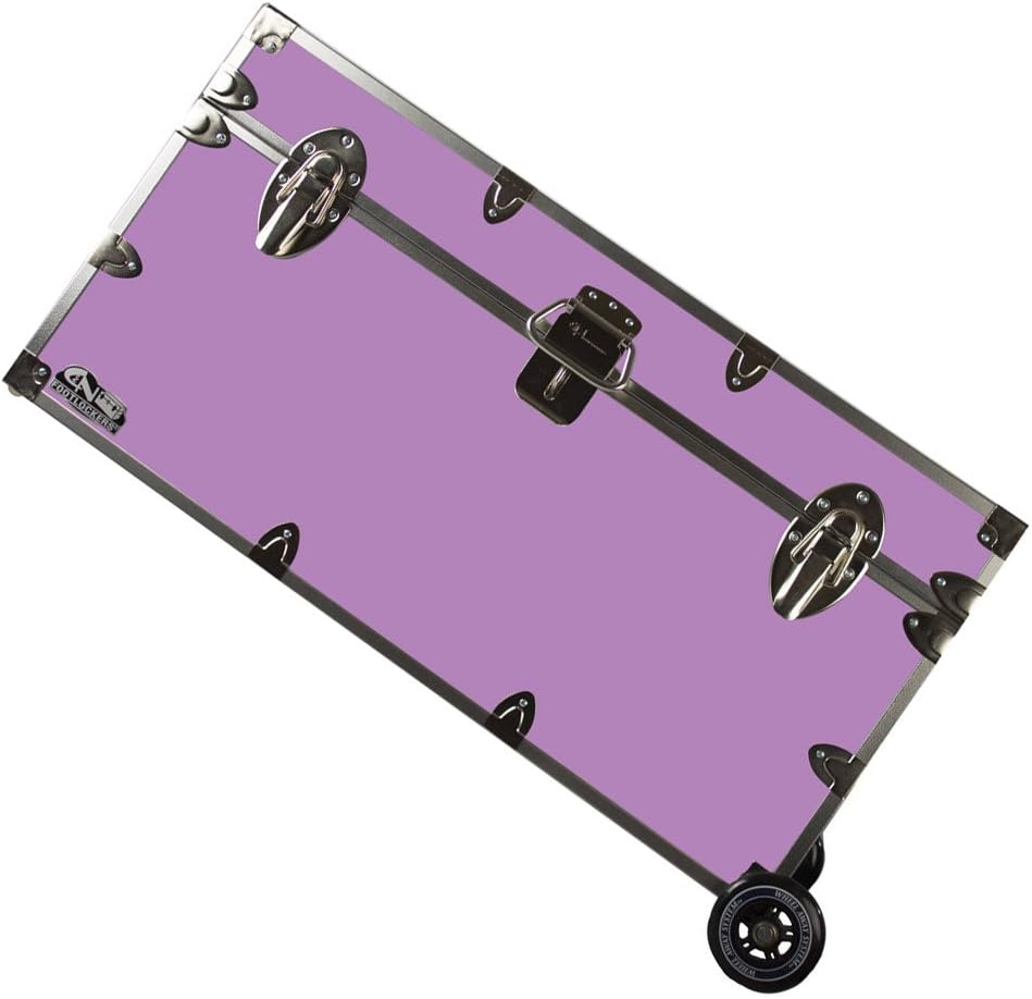 Large 32 x 18 x 16.5 Inches Lockable Footlocker with Wheels T932