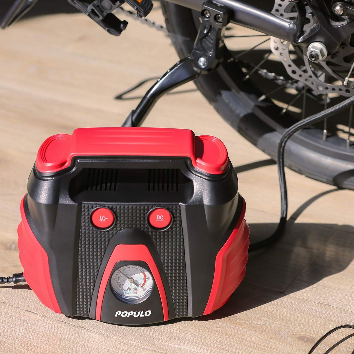 AC/DC Portable Tire Inflator Air Compressor E635