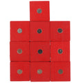 10pcs Wooden Magnetic Cubic Blocks Building Toy L579986