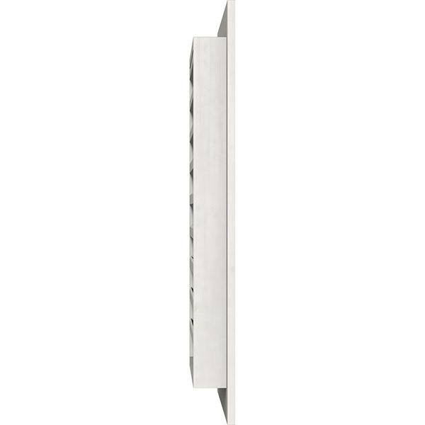 26 inch x 12 inch Vertical Gable Vent Primed Smooth Western Red Cedar Q6050