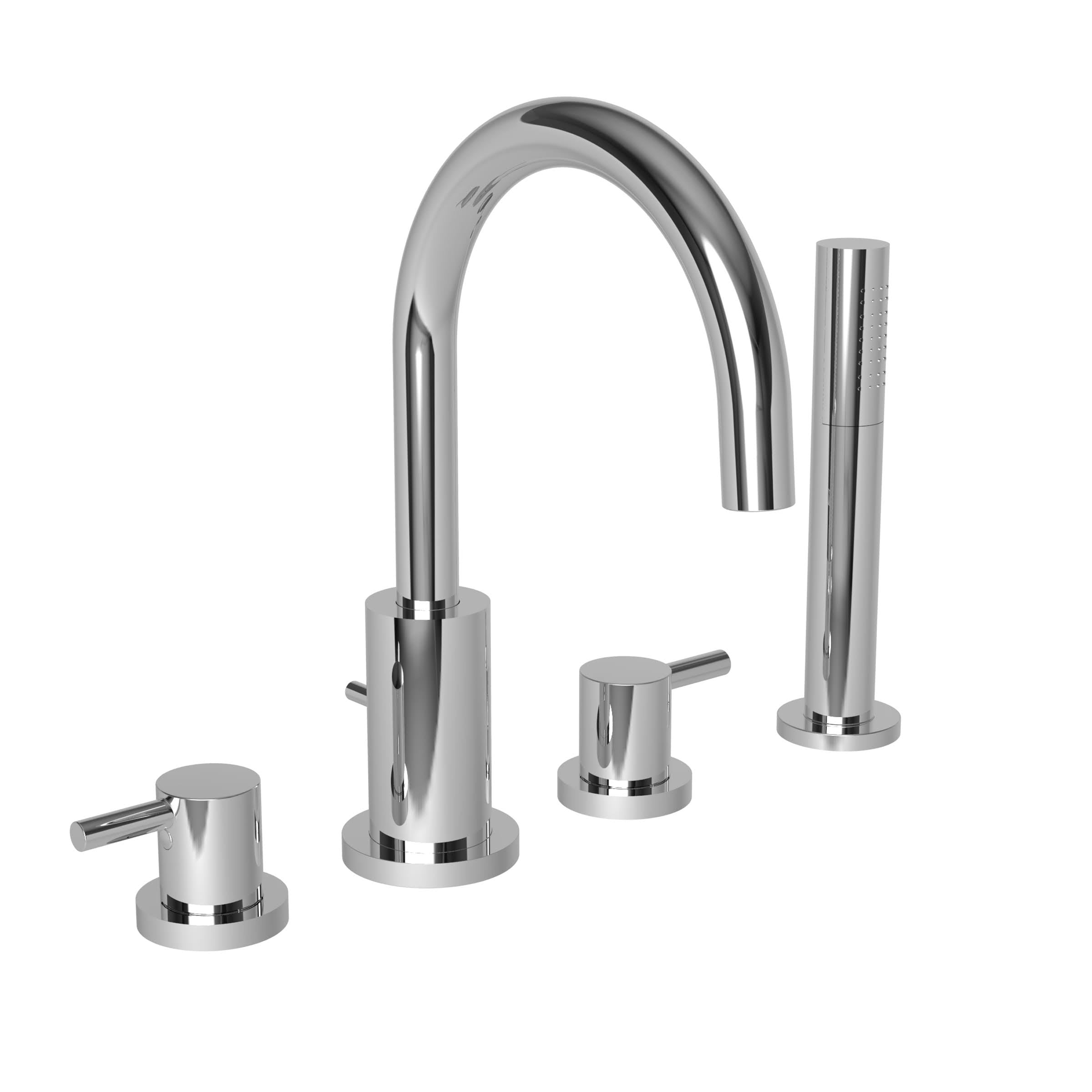 Polished Chrome Roman Tub Faucet with Handshower T809363