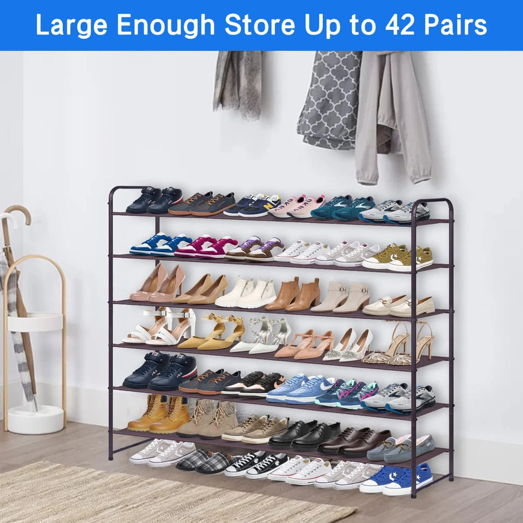Bronze 6 Tier Metal Shoe Rack O865