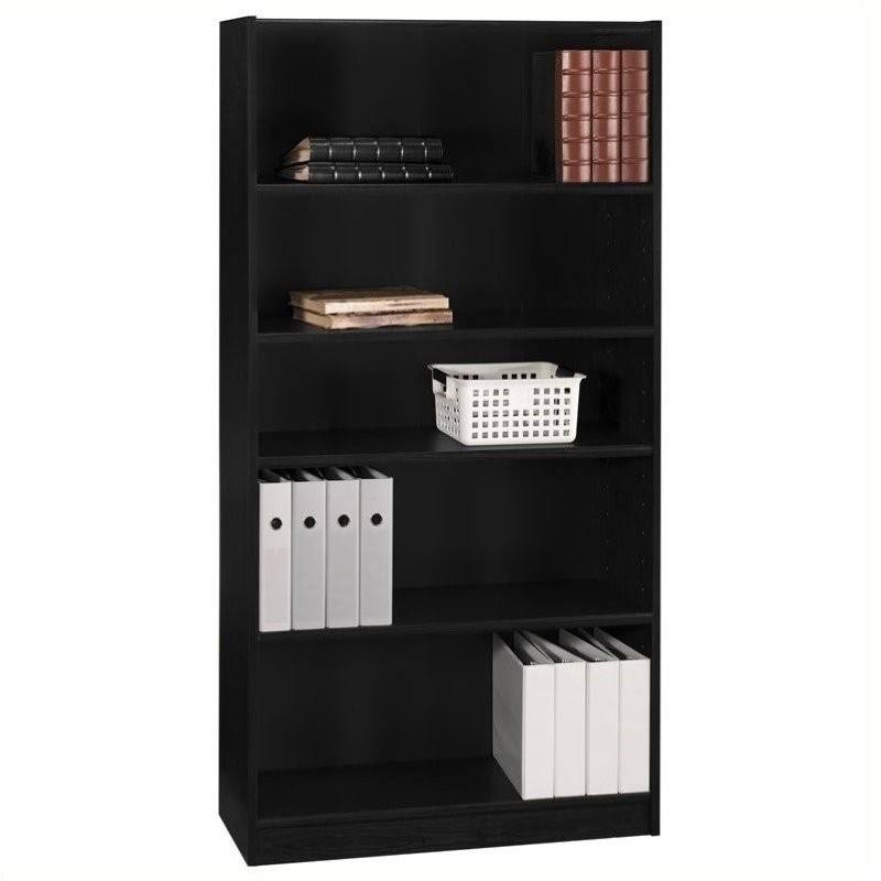 5 Shelf Bookcase in Classic Black Q75675