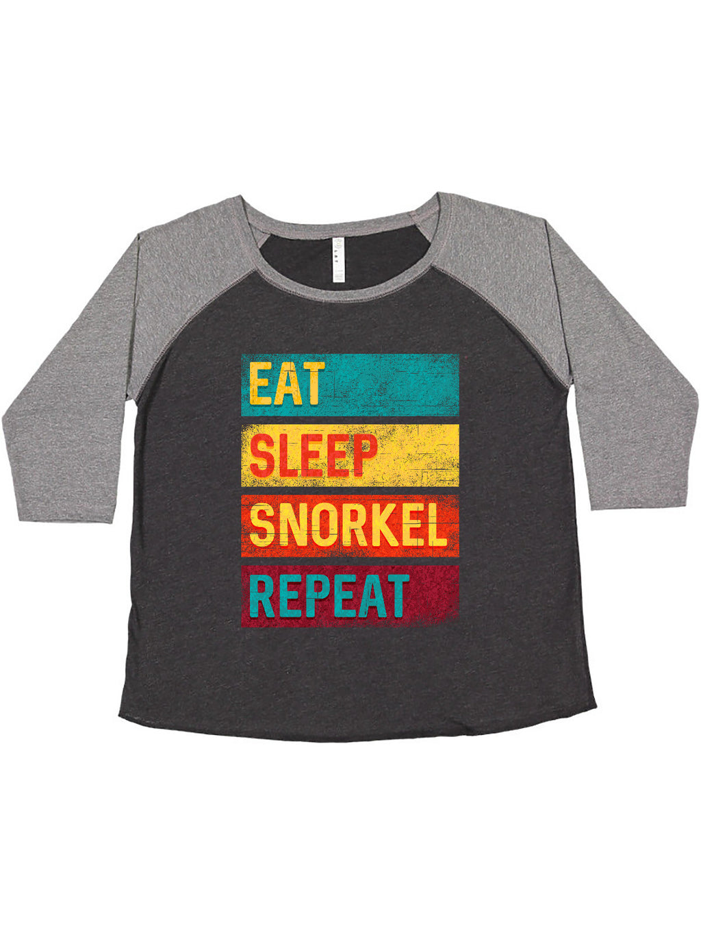 Plus Size Snorkeling T-Shirt P85026
