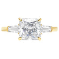18K Yellow Gold Three-Stone Diamond Engagement Ring B153