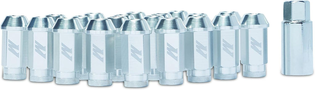 Aluminum Locking Lug Nuts, M12 x 1.5, Silver F23516
