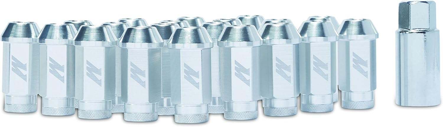 Aluminum Locking Lug Nuts, M12 x 1.5, Silver F23516
