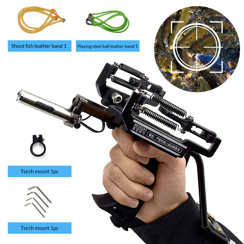 Heavy Duty High Speed Slingshot with 2 Replacement Rubber Bands H804