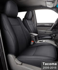 Black 2 pcs Seat Covers for Tacoma Crew Cab and Extended Cab Q93314
