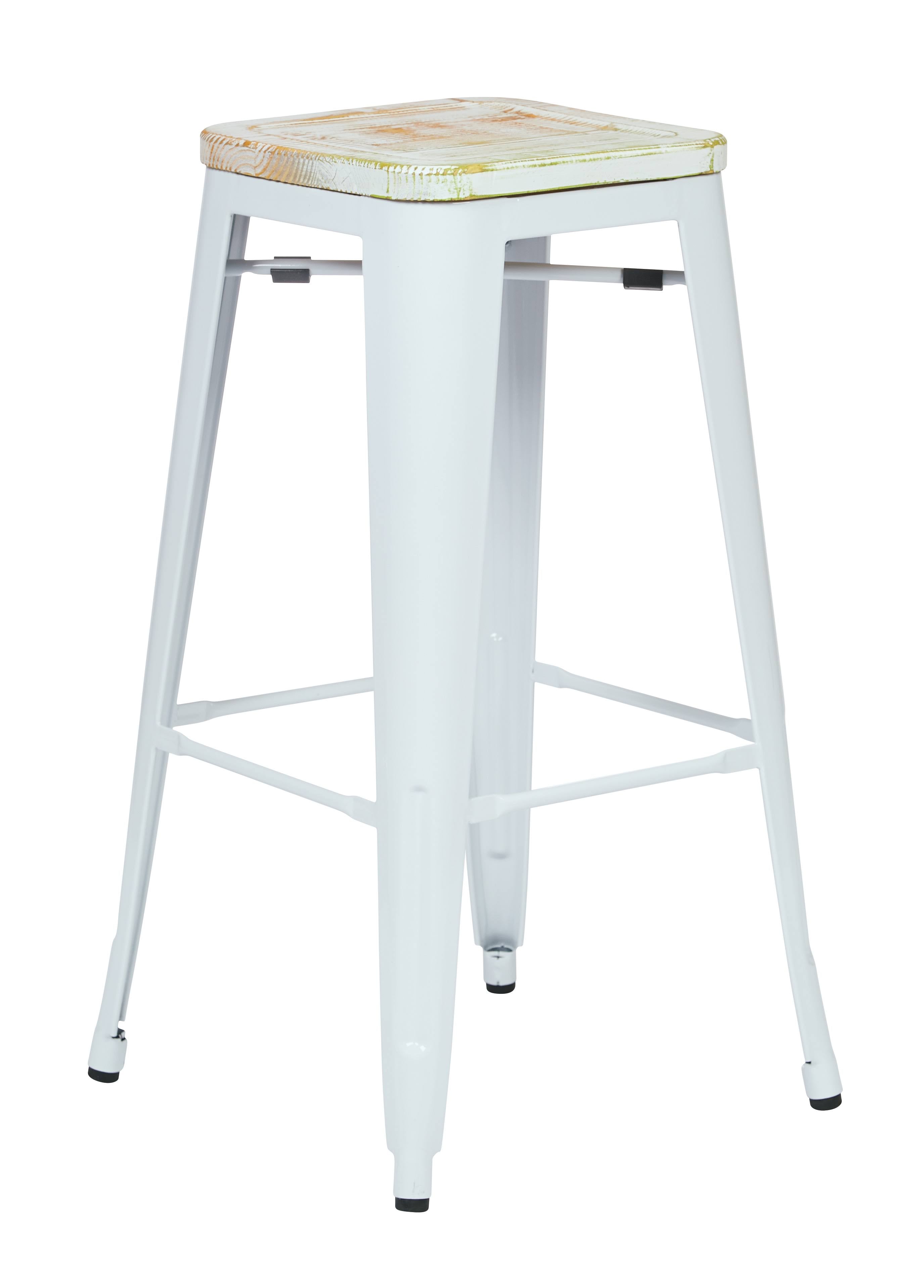 30x22 Metal Barstool with Wood Seat R237280