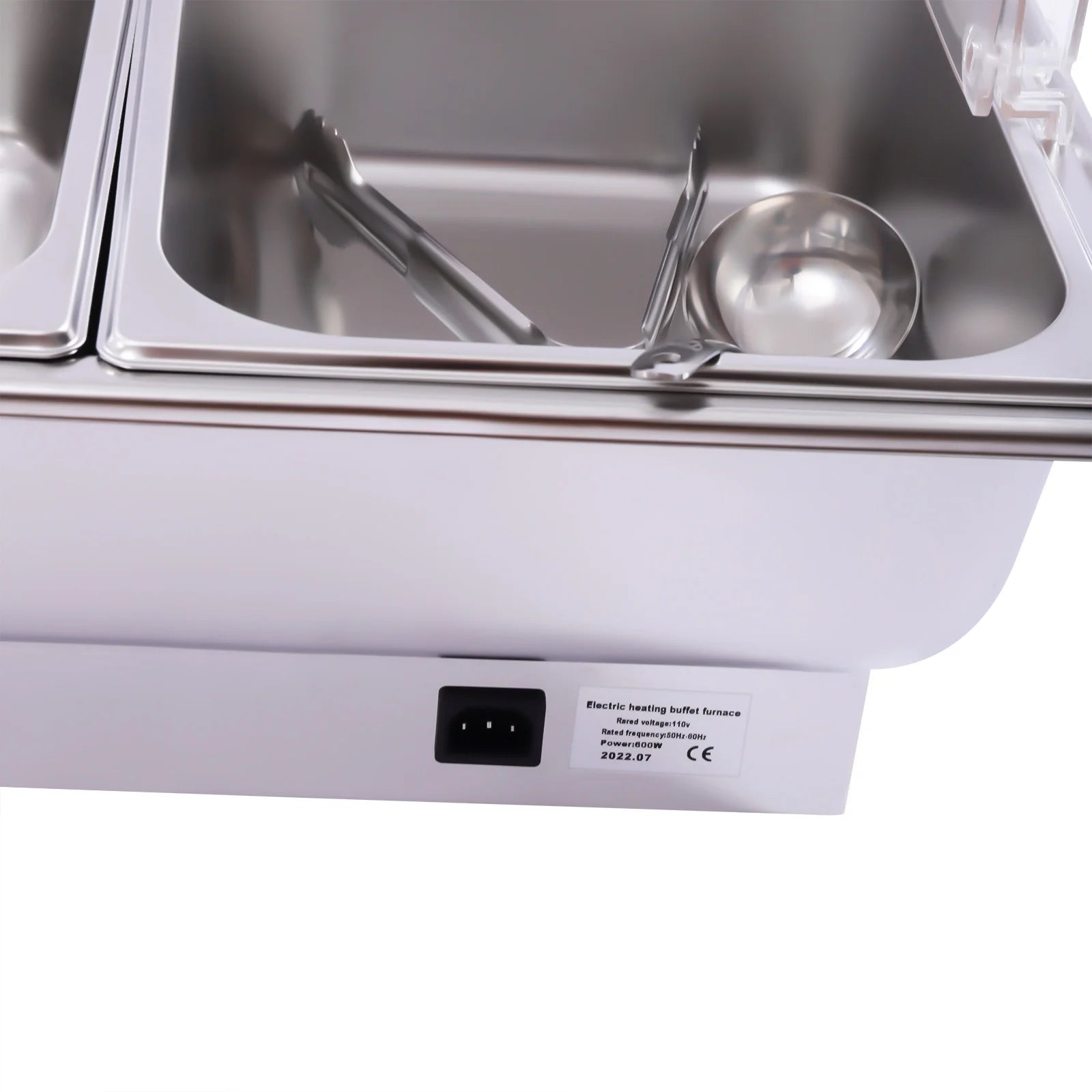 110V Stainless Steel Chafing Dish Buffet Set 2 Food Pot F344