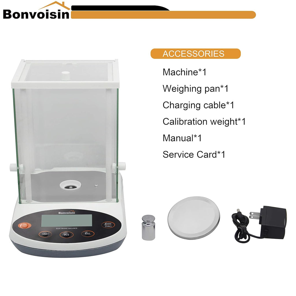 Analytical Balance 500g x 1mg Precision Lab Scale E411