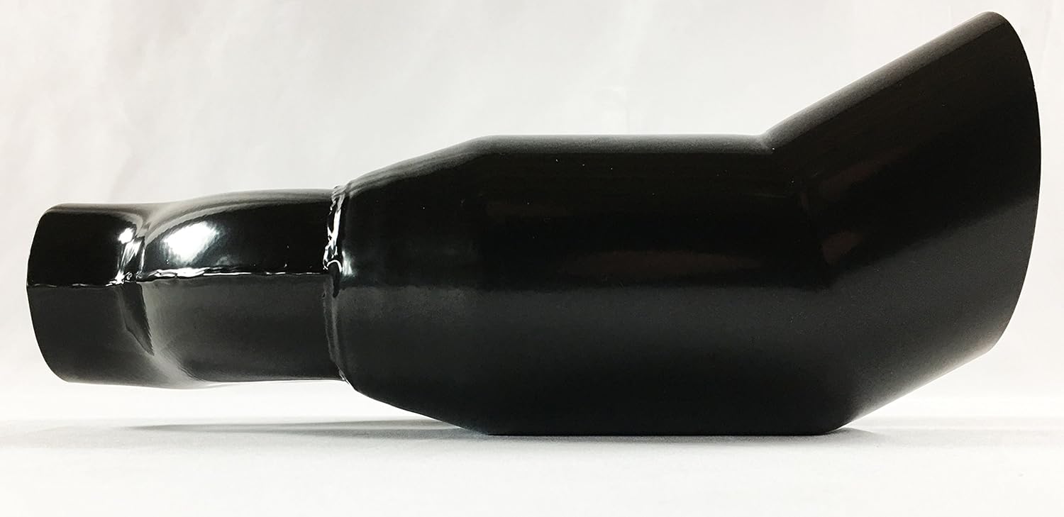 Black Stainless Steel Slant Exhaust Tip O335