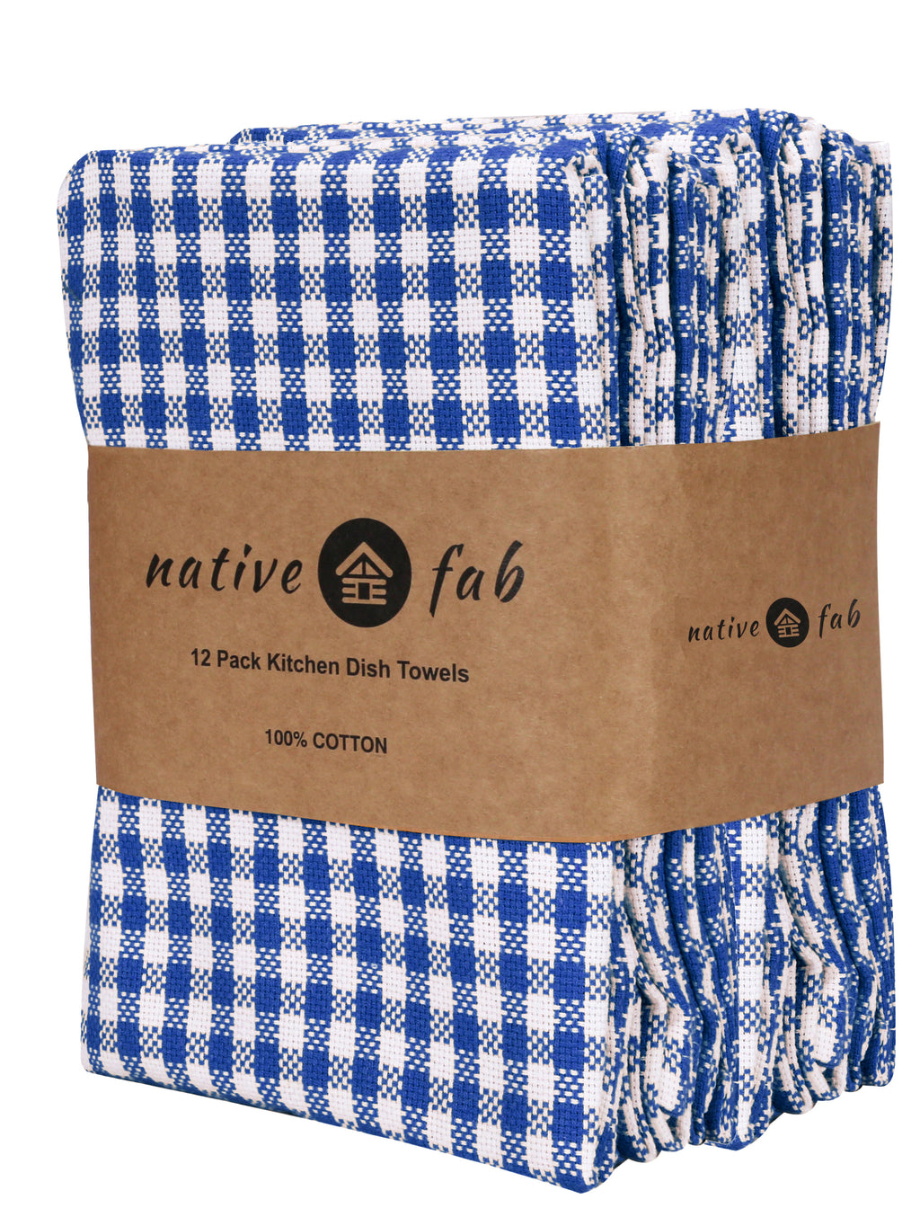 12 Pack Blue Cotton Kitchen Towel G704476