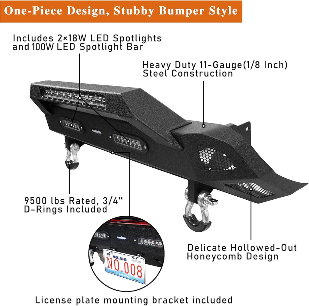 Tacoma Rear Bumper w/Sensor Holes + Front Bumper Kit M5355