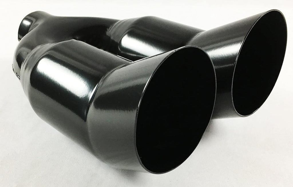 Black Stainless Steel Slant Exhaust Tip O335