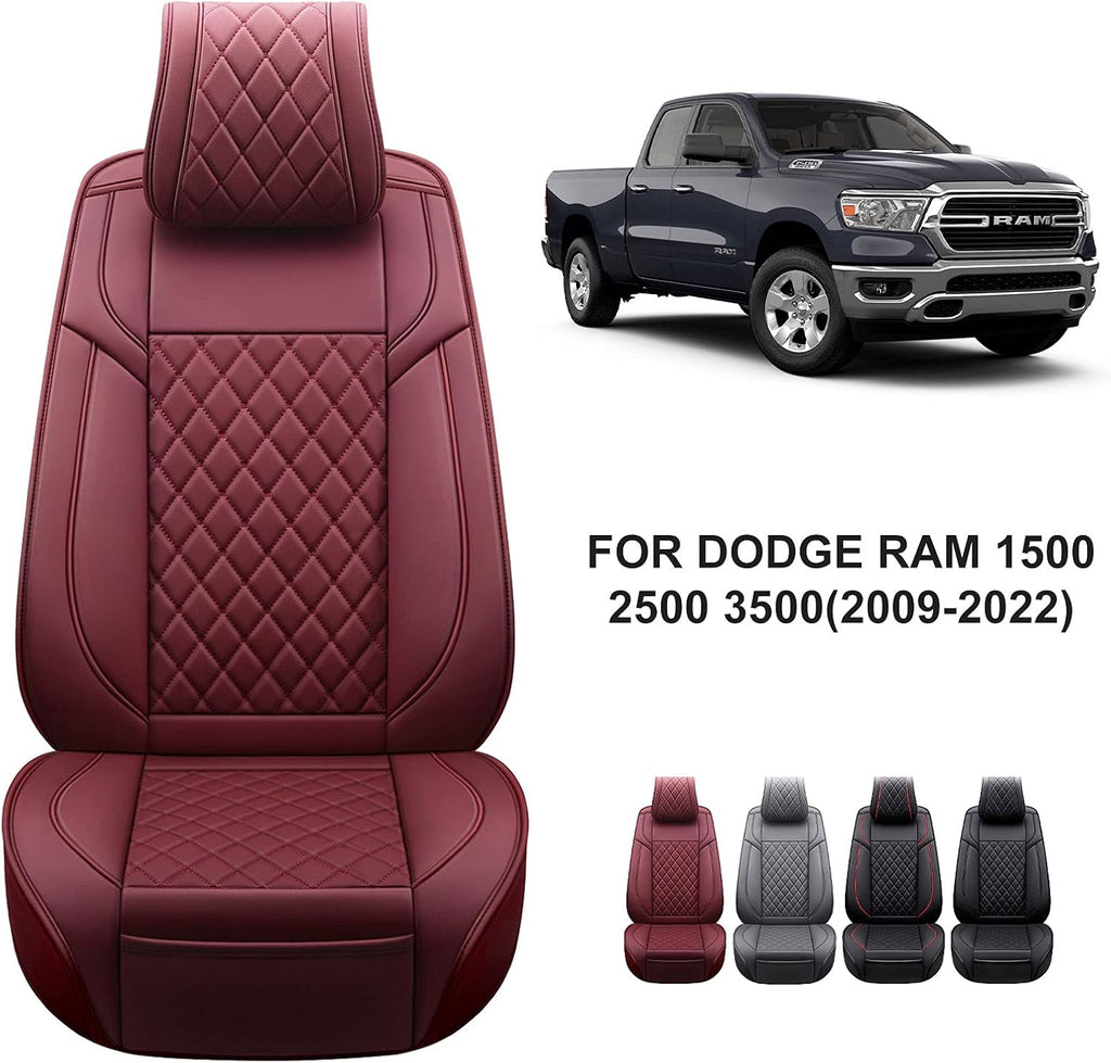 Grey Waterproof Leather Truck Seat Covers Full Set E858230