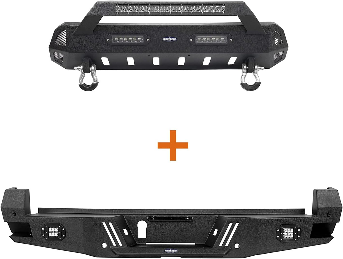 Tacoma Rear Bumper w/Sensor Holes + Front Bumper Kit M5355
