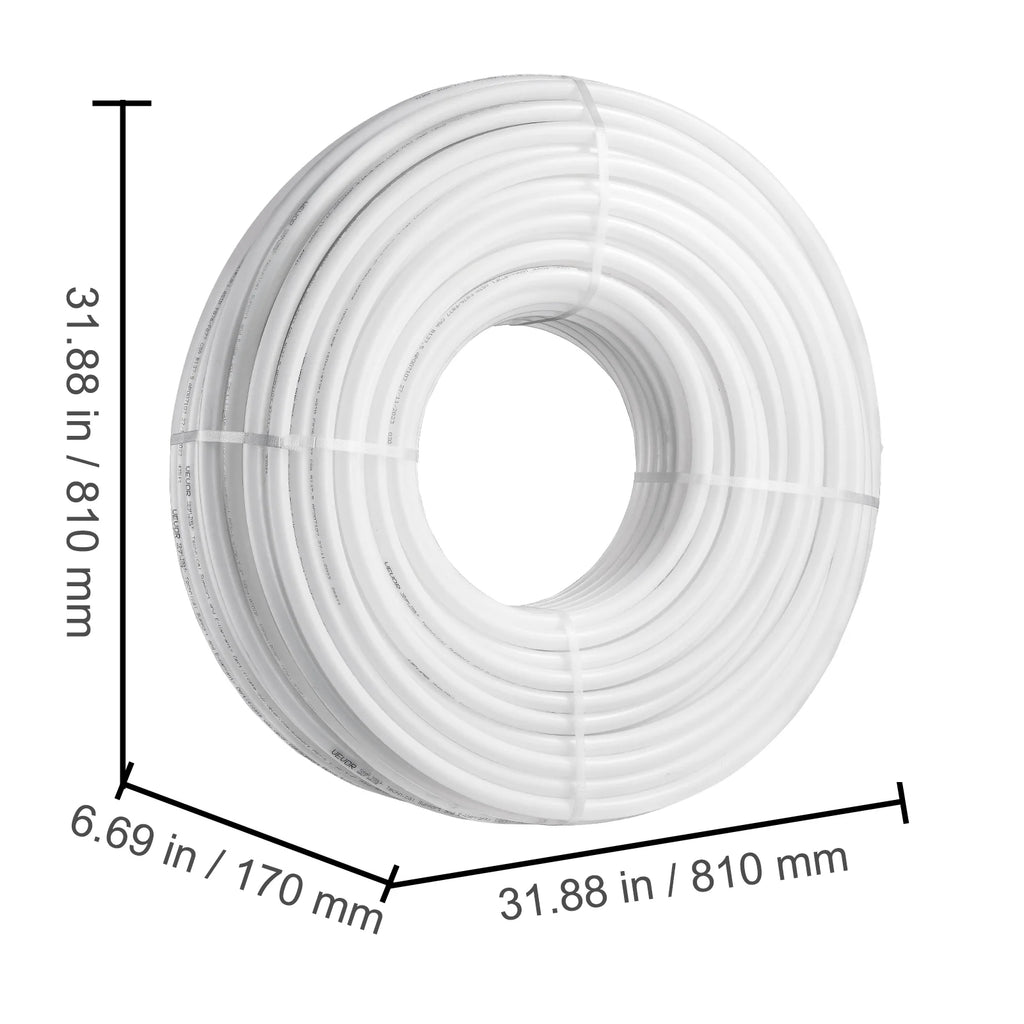 White PEX-B Tubing with Pipe Cutter V5983