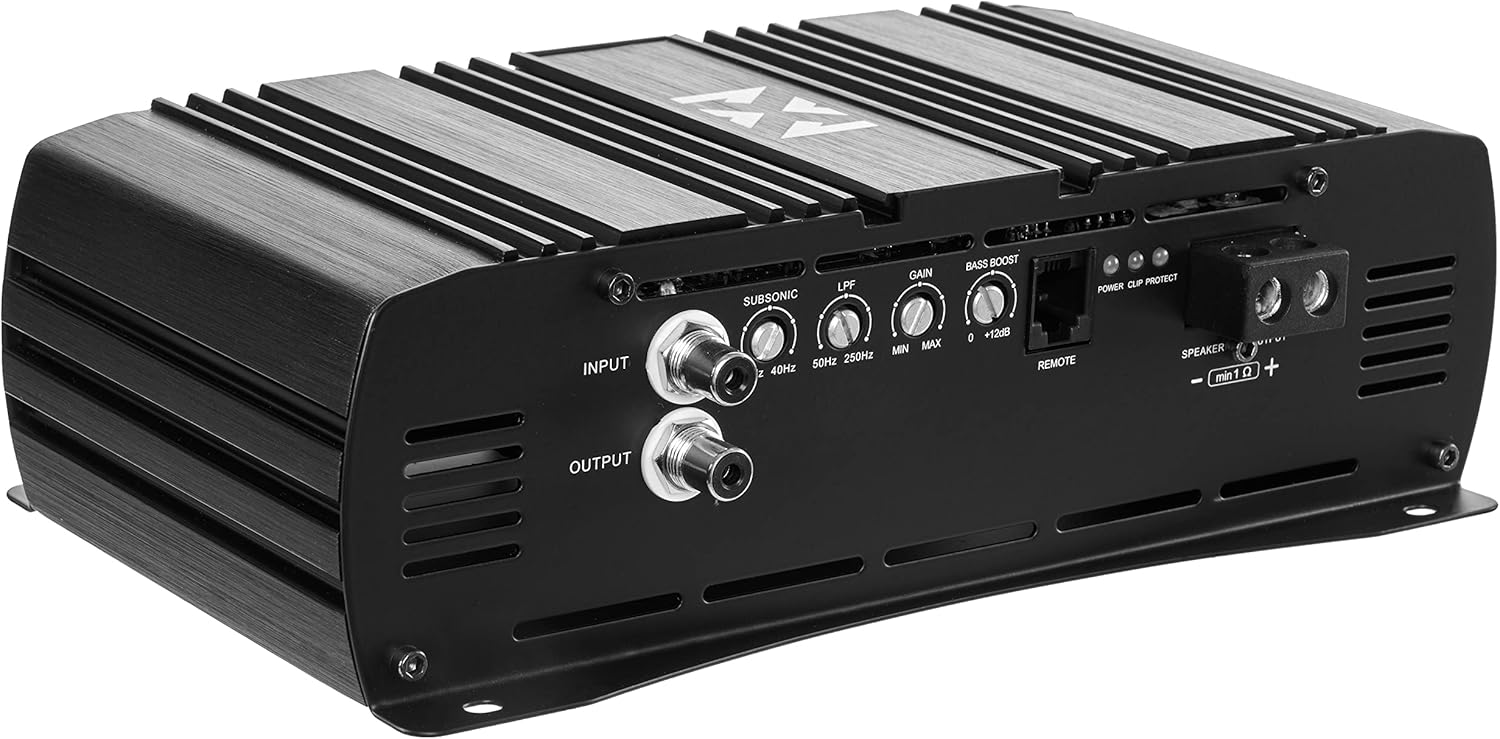 5000W RMS 1-OHM Stable Full Bridge Class D Monoblock Car Audio MOSFET Amplifier R890