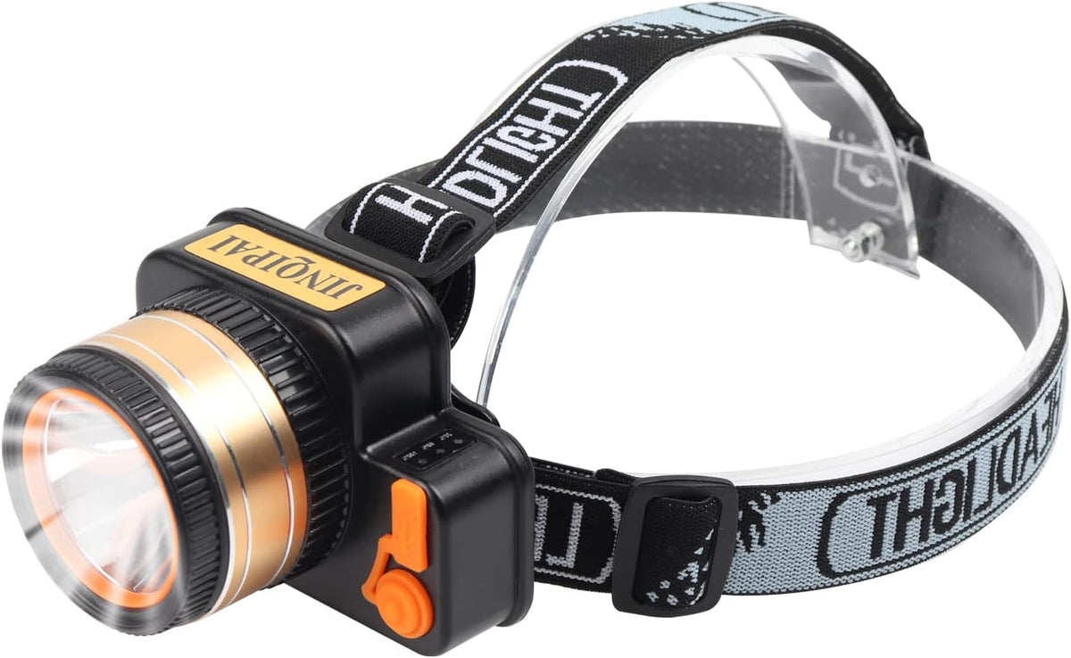 Rechargeable Waterproof Headlamp Flashlight, 3 Modes, Black P21252