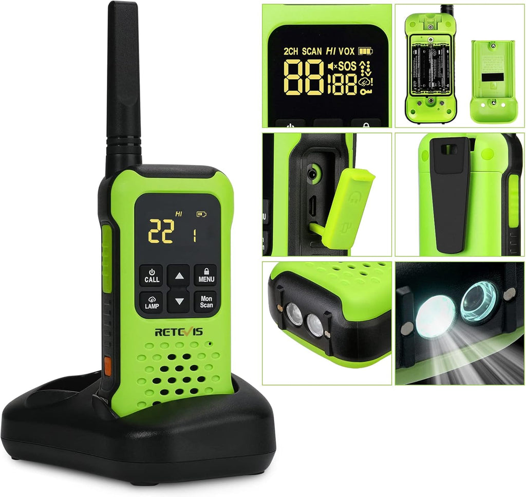 Waterproof 2 Way Radio, IP67 Floating, Rechargeable, 2 Pack Q9075