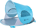 Blue Pop Up Beach Tent 3 4 Person Sun Shelter with UPF 50+ UV Protection F966