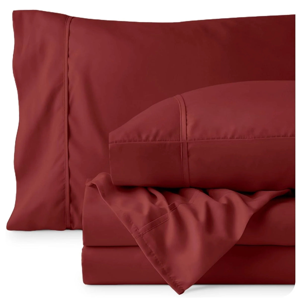 Rosewood 4 Piece Ultra-Soft Microfiber Full Bed Sheets A9526