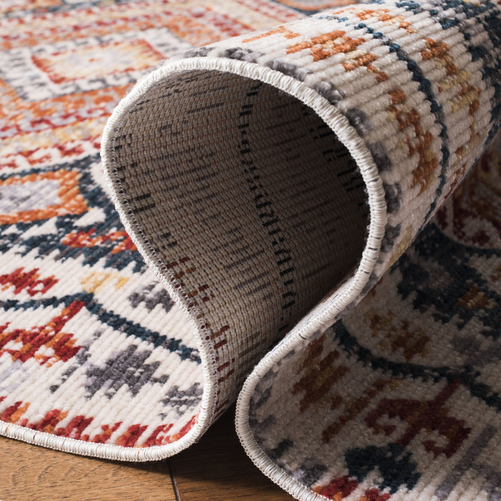 Ivory / Navy Rug E5509