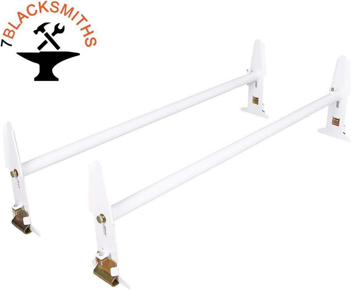 Adjustable Van Roof Ladder Rack Carrier 2 Cross Bars 47''-77'' 500lbs Pack of 2 L314998