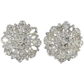 Platinum Button Earrings N4503
