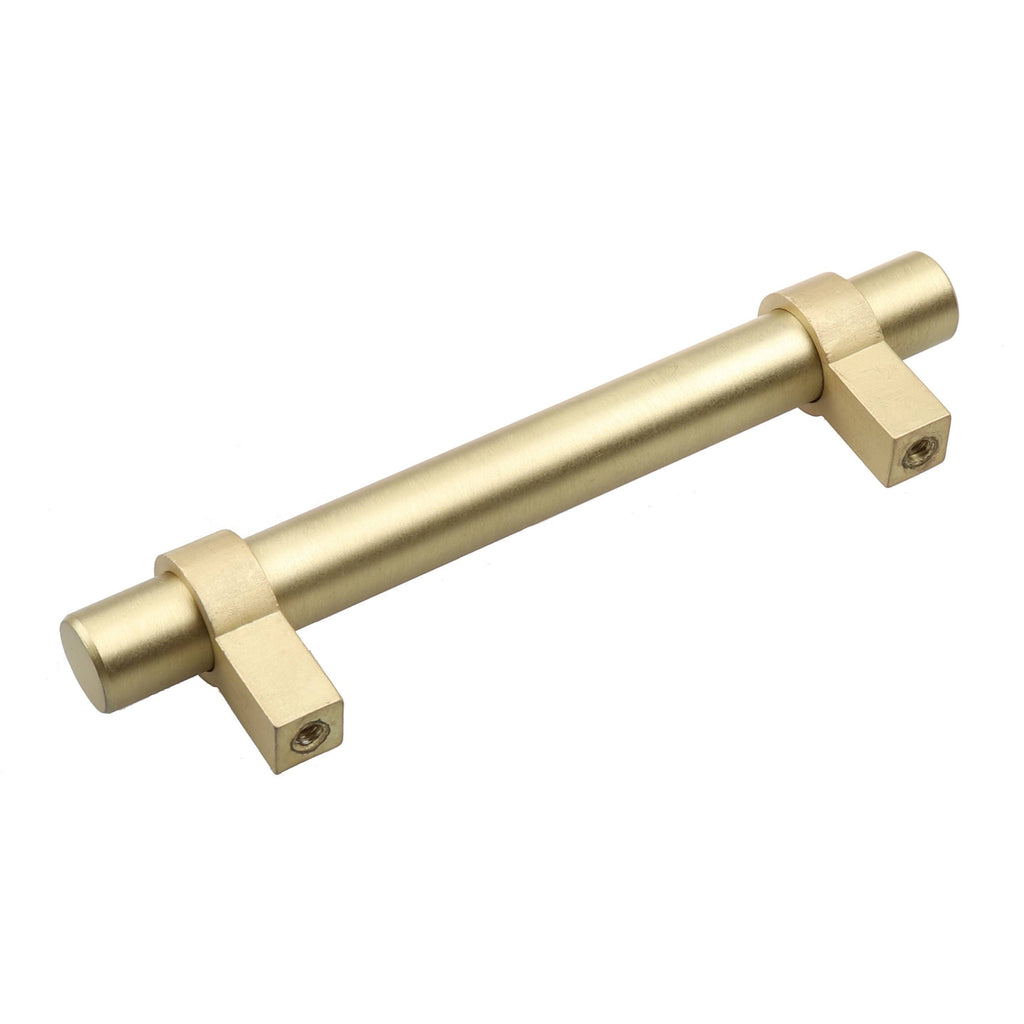 3.75-Inch Solid Oil Satin Gold Euro Bar Pulls (Pack of 25) A530346