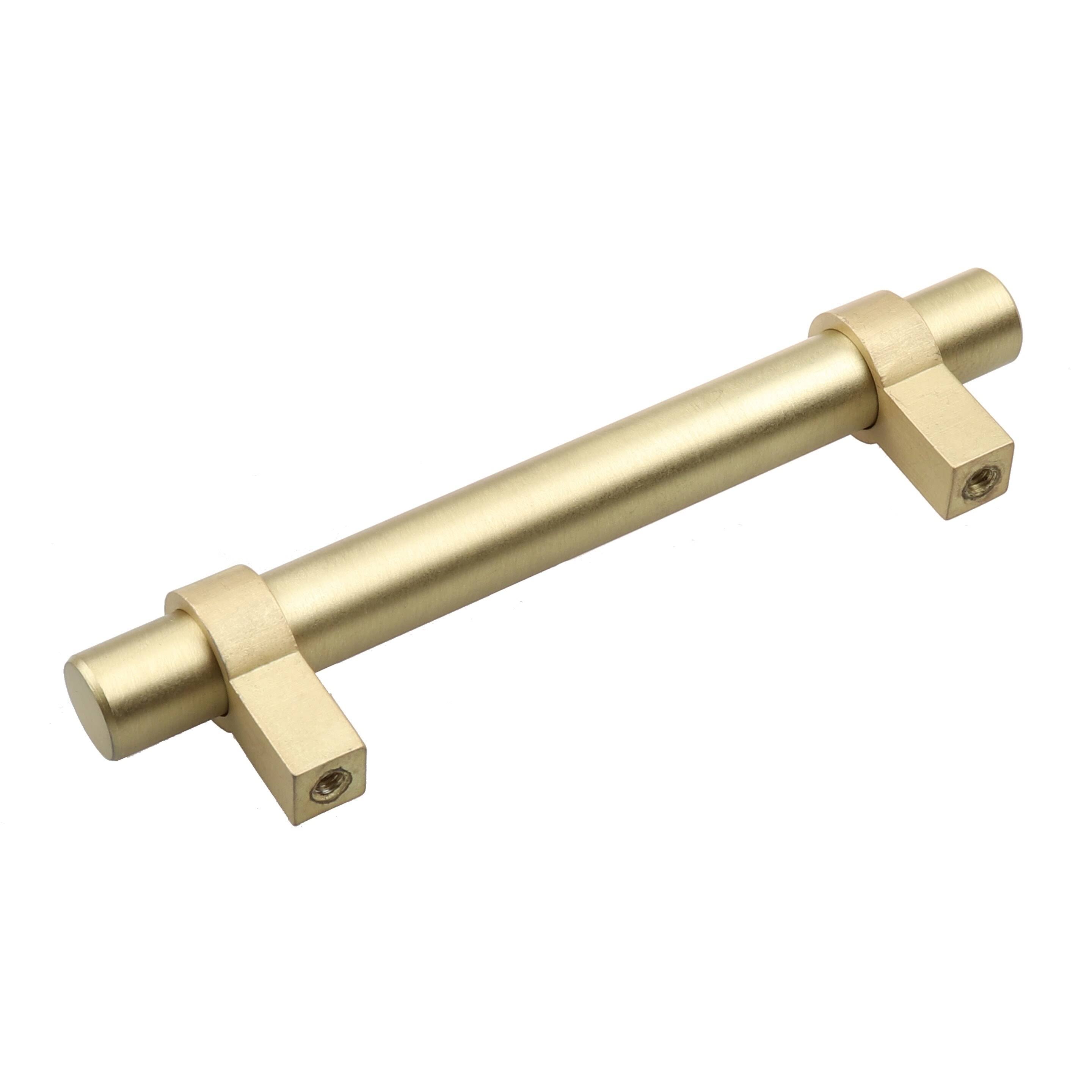 3.75-Inch Solid Oil Satin Gold Euro Bar Pulls (Pack of 25) A530346