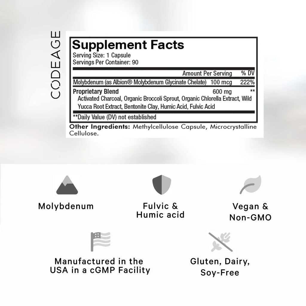90 ct Charcoal Bentonite Clay Supplement Q618