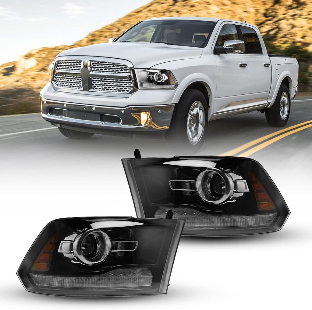 Black Housing Smoked Lens LED HID Headlight Assembly V932342
