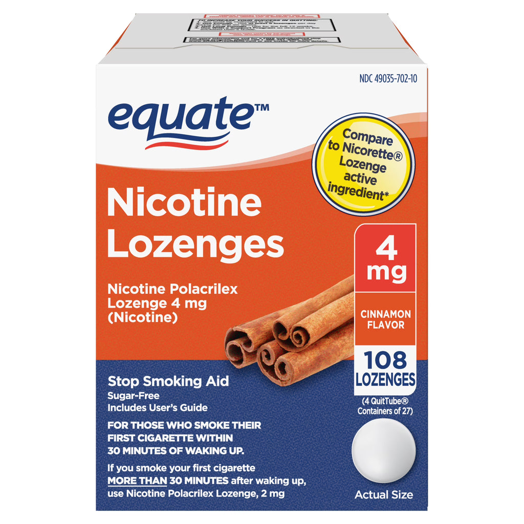 Nicotine Polacrilex Lozenge, 4 mg, Cinnamon Flavor, 108 Count L475731