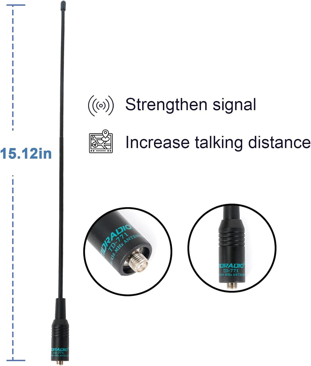 2 Pack Ham Radio Handheld Two Way Radio with Rechargeable 3800mAh Extended Battery G5235