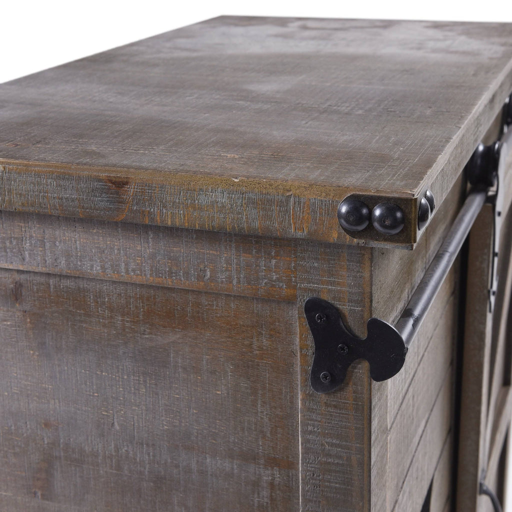 3-Drawer Driftwood Grey Side Cabinet U55217