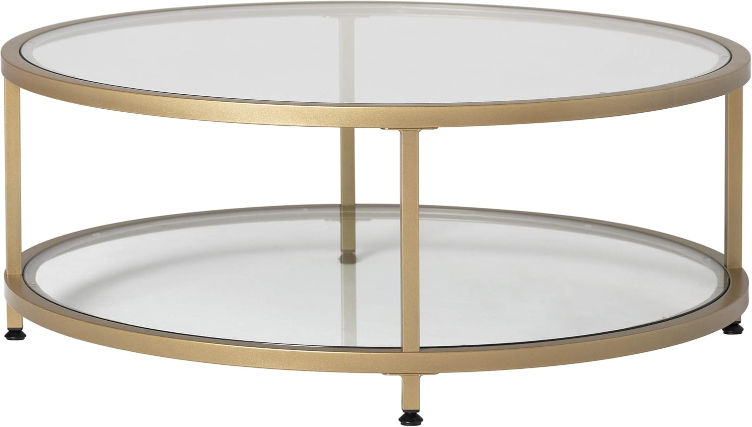 Metal and Glass Nesting Side Tables J589