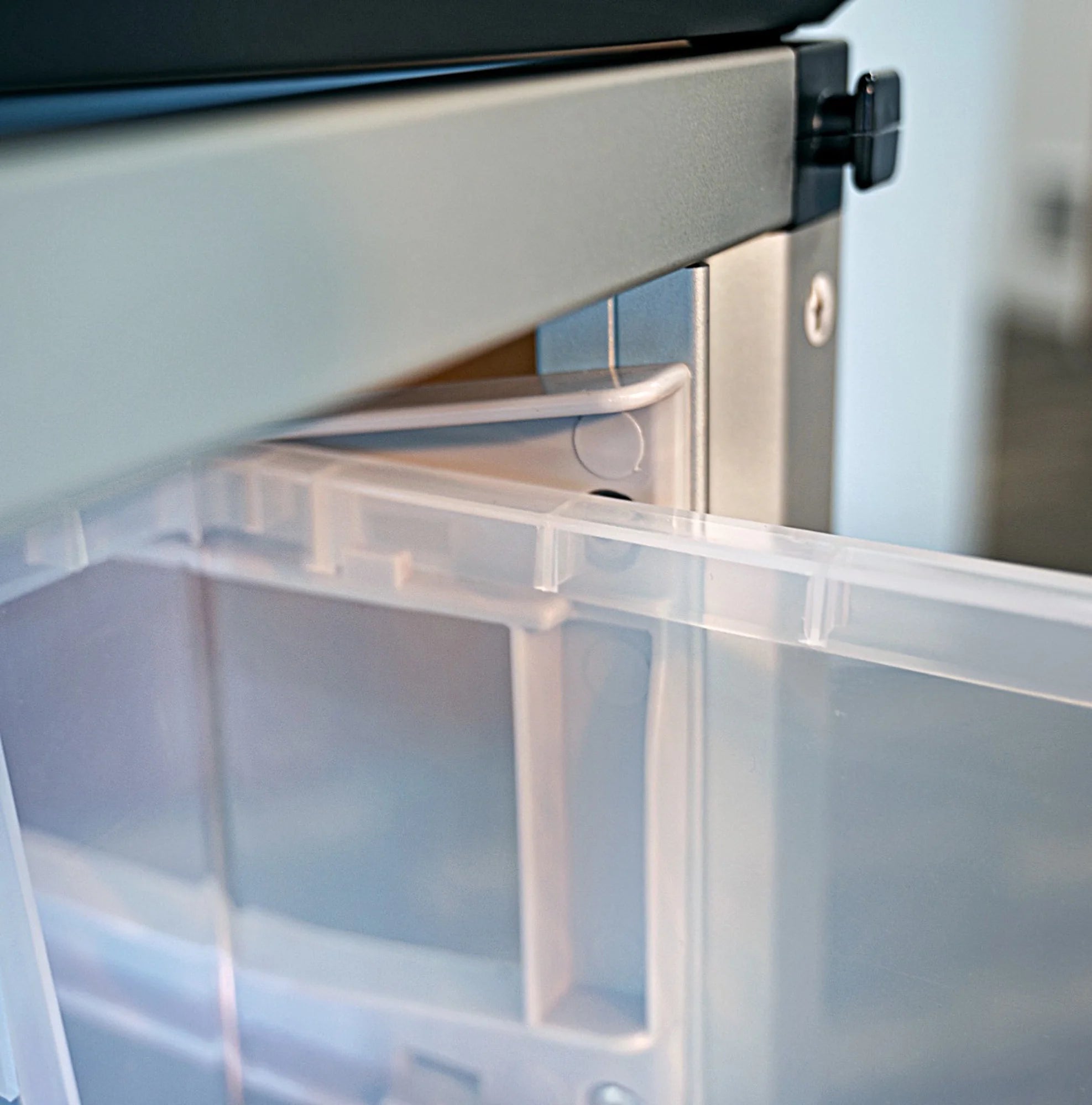 Modular Classroom Storage Cabinet with 12 Clear Bins S17759
