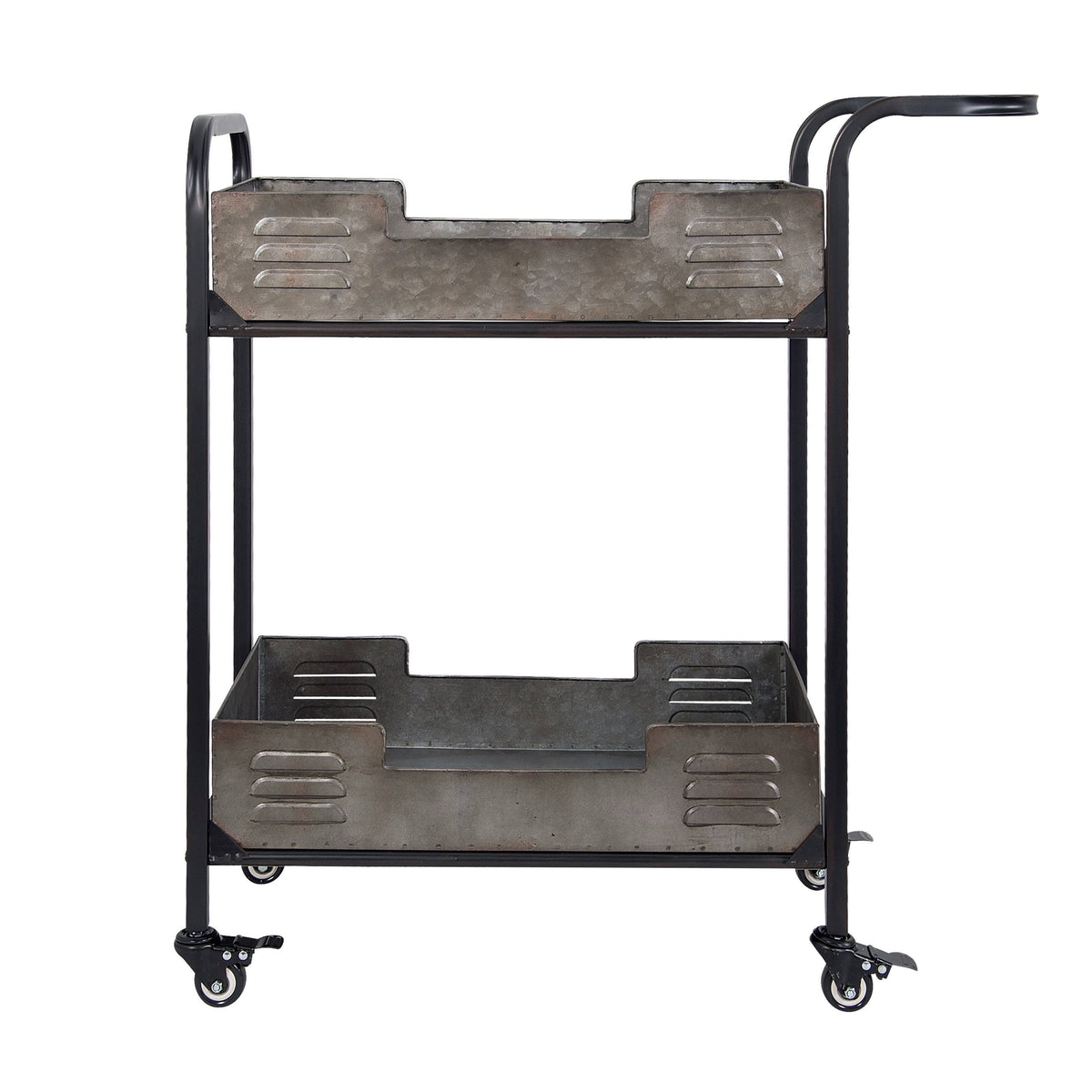Rustic Metal Bar Cart F444665